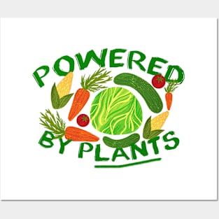 Powered By Plants Vegan Power Posters and Art